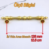 Nilay Mat Altın Metal Kulp 128 mm -12.8 cm Mobilya Çekmece Mutfak Dolabı Dolap Kulpları Kulbu Kulpu thumbnail 3