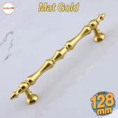 Nilay Mat Altın Metal Kulp 128 mm -12.8 cm Mobilya Çekmece Mutfak Dolabı Dolap Kulpları Kulbu Kulpu thumbnail 1