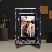 Veraart Kişiye Özel Işıklı Fotoğraf Çerçevesi Sevgililer Günü Hediyesi - 4