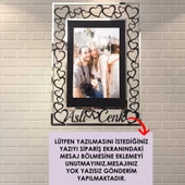 Veraart Kişiye Özel Işıklı Fotoğraf Çerçevesi Sevgililer Günü Hediyesi - 3