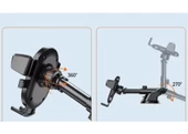 latoon PL-8615 Vantuz + Braketi 360 Derece Siyah Telefon Tutucu - 8