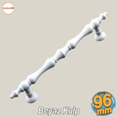 Nilay Beyaz Metal Kulp 96 mm -9.6 cm Mobilya Çekmece Mutfak Dolabı Dolap Kulpları Kulbu Kulpu Beyaz thumbnail 1
