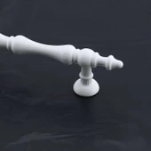Nilay Beyaz Metal Kulp 96 mm -9.6 cm Mobilya Çekmece Mutfak Dolabı Dolap Kulpları Kulbu Kulpu Beyaz thumbnail 7