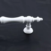 Nilay Beyaz Metal Kulp 96 mm -9.6 cm Mobilya Çekmece Mutfak Dolabı Dolap Kulpları Kulbu Kulpu Beyaz thumbnail 3