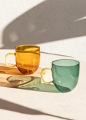 The Mia Borosilikat Cam Kupa Amber 450 ml BRD0133 - 2