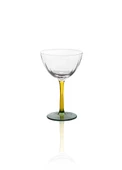 The Mia Ayaklı Cam Dondurma Kasesi Sarı Yeşil 240 ml - 1