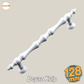 Nilay Beyaz Metal Kulp 128 mm -12.8 cm Mobilya Çekmece Mutfak Dolabı Dolap Kulpları Kulbu Kulpu - 1