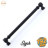 Talas 192 mm Çizgili SİYAH Metal Kulp Mobilya Çekmece Mutfak Dolabı Dolap Kulpları Kulb 19.2 cm - 1