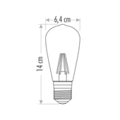 Cata 8W Edison LED Ampul ST-64 Beyaz E27 CT-4353B - 2