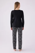 Pierre Cardin 8871 Kadın Uzun Kol Pijama Takım - 3