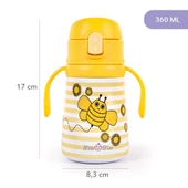 Milk&Moo Çelik Küçük Çocuk Matarası Arı Vız Vız 360 ml thumbnail 5