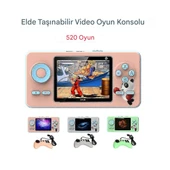 QASUL 520 Oyun Konsolu Retro Oyun Kumandası 2.4 inç Ekran El Tipi Oyun Oyuncusu İki Kişilik Mod - 4