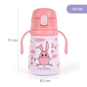 Milk&Moo Çelik Küçük Çocuk Matarası Çançin 360 ml - 3