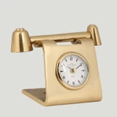 Evdema Vitale Gold Metal Retro Telefon Saat 13*22*15 cm AK.IV0349 - 1