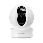 S-LINK SL-IND04, Ev/Bebek Güvenlik Kamerasi, WiFi, 3Mpix, 3.6mm Lens, 10m. Gece Görüsü, Hareket algilama, Iki Yönlü Ses, Micro SD Kartli, TUYA Yazilim - 1