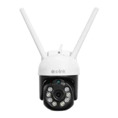 S-LINK SL-PTZ01, Akilli Güvenlik Kamerasi, WiFi, 3Mpix, 2.8mm Lens, 25m. Gece Görüsü, Hareket algilama, Iki Yönlü Ses, Micro SD Kartli, TUYA Yazilim - 2