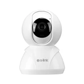 S-LINK SL-IND02, Ev/Bebek Güvenlik Kamerasi, WiFi, 2Mpix, 3.6mm Lens, 10m. Gece Görüsü, Hareket algilama, Iki Yönlü Ses, Micro SD Kartli, TUYA Yazilim - 1