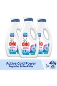 Omo Active Beyazlar & Renkliler için Sıvı Deterjan 3 x 1690 ML - 1