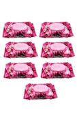 7 Paket Red Rose Islak Havlu Mendil 90 Adet Kapaklı Gül Kokulu - 1