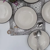 Anka 20 Cm Seramik Yemek Tabağı 6 Adet - 4