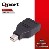 QPORT Q-MDP2 MINI DISPLAY PORT TO DISPLAY PORT CEVIRICI - 1