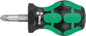 Wera 355 PZ Pozidriv Stubby/Topaç/Karbüratör Tornavidası, PZ 3 x 25 mm - 1