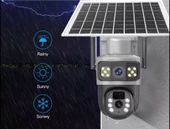 CMR 50 Çift Kameralı 8MP IP66 Su Geçirmez Dış Mekan Uyumlu Alarmlı  Güvenlik Kamerası thumbnail 2