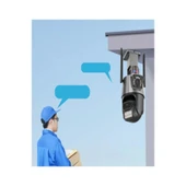 CMR7 Çift Kameralı Mini Kamera | Full HD Çift Açı Kayıt | Type-C Uyumlu Kompakt Vlog & Güvenlik Kamerası thumbnail 2