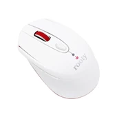 Rooty Sessiz Kablosuz Optik Mouse Çok Fonksiyonlu- Beyaz Kırmızı - 1