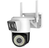 CMR42 1080P Çift Kameralı Uygulama Kontrollü Dış Mekan Uyumlu Güvenlik Kamerası Hareket Sensörlü - 1