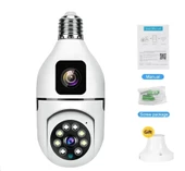 CMR 40 Çift Kameralı 4K FULL HD Hareket Sensörlü  Bağlantılı 360 Derece Başlıklı Güvenlik Kamerası thumbnail 1