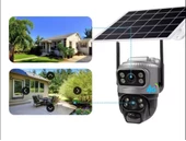 CMR 50 Çift Kameralı 8MP IP66 Su Geçirmez Dış Mekan Uyumlu Alarmlı  Güvenlik Kamerası thumbnail 3