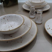 Arna 18 Parça 6 Kişilik Yemek Takımı- Cappuccino - 1
