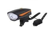 Xbyc 6163 USB Şarjlı Bisiklet Ön Lamba+Korna 140 Db Turuncu - 1
