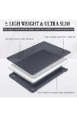 Apple Macbook Air 13.6'' M2-m3 Çip 2022/2024 A2681 A3113 Uyumlu Simli Şeffaf Koruyucu Kapak Parlak  Siyah Şeffaf - 6