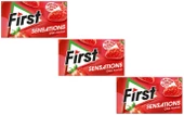 First Sensations Çilek Aromalı Şekersiz Tatlandırıcılı Sakız - 3'lü Paket - 1