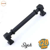 Talas 128 mm Düz SİYAH Metal Kulp Mobilya Çekmece Mutfak Dolabı Dolap Kulpları Kulb 12.8 cm thumbnail 1