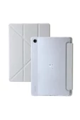 Samsung Galaxy Tab A9 Plus 11 Inç Uyumlu Kılıf Kalem Bölmeli Arkası Silikon Kapak Kılıf Sm-x210  MÜRDÜM - 6