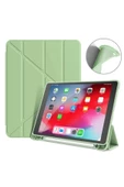 Samsung Galaxy Tab A9 Plus 11 Inç Uyumlu Kılıf Kalem Bölmeli Arkası Silikon Kapak Kılıf Sm-x210  MÜRDÜM - 9