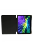 Samsung Galaxy Tab A9 Plus 11 Inç Uyumlu Kılıf Kalem Bölmeli Arkası Silikon Kapak Kılıf Sm-x210  SİYAH - 3