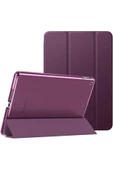 Apple Ipad 5. 6. Nesil 2017 2018 9.7" Inc Kılıf Smart Cover Katlanabilir Standlı Akıllı Kapak  Mürdüm - 1