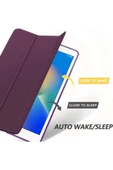Apple Ipad 5. 6. Nesil 2017 2018 9.7" Inc Kılıf Smart Cover Katlanabilir Standlı Akıllı Kapak  Mürdüm - 3