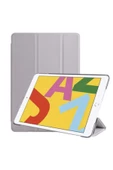 Apple Ipad 5. 6. Nesil 2017 2018 9.7" Inc Kılıf Smart Cover Katlanabilir Standlı Akıllı Kapak  Gri - 1