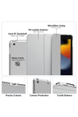 Apple Ipad 5. 6. Nesil 2017 2018 9.7" Inc Kılıf Smart Cover Katlanabilir Standlı Akıllı Kapak  Gri - 7