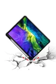 Samsung Galaxy Tab S9 Fe Plus 12.4 Uymlu Standlı Kalem Bölmeli Akıllı Kılıf  SİYAH - 6