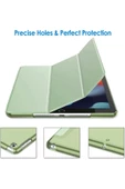 Apple Ipad 5. 6. Nesil 2017 2018 9.7" Inc Kılıf Smart Cover Katlanabilir Standlı Akıllı Kapak  Çağla Yeşil - 3