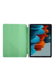 Apple iPad Pro 11'' inç m1-M2 çip 2022 / 2021 Uyumlu Silikon Kalemlikli Silikon Sarj Bölmeli Kılıf  Açık Yeşil - 3