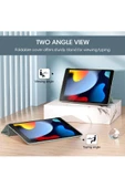 Apple Ipad 5. 6. Nesil 2017 2018 9.7" Inc Kılıf Smart Cover Katlanabilir Standlı Akıllı Kapak  Gri - 6