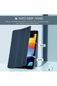 Apple Ipad 5. 6. Nesil 2017 2018 9.7" Inc Kılıf Smart Cover Katlanabilir Standlı Akıllı Kapak  Lacivert - 2