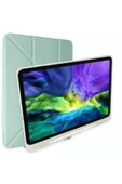 Samsung Galaxy Tab S9 Fe Plus 12.4 Uymlu Standlı Kalem Bölmeli Akıllı Kılıf  AÇIK YEŞİL - 4